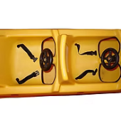 Enclosed floor panel